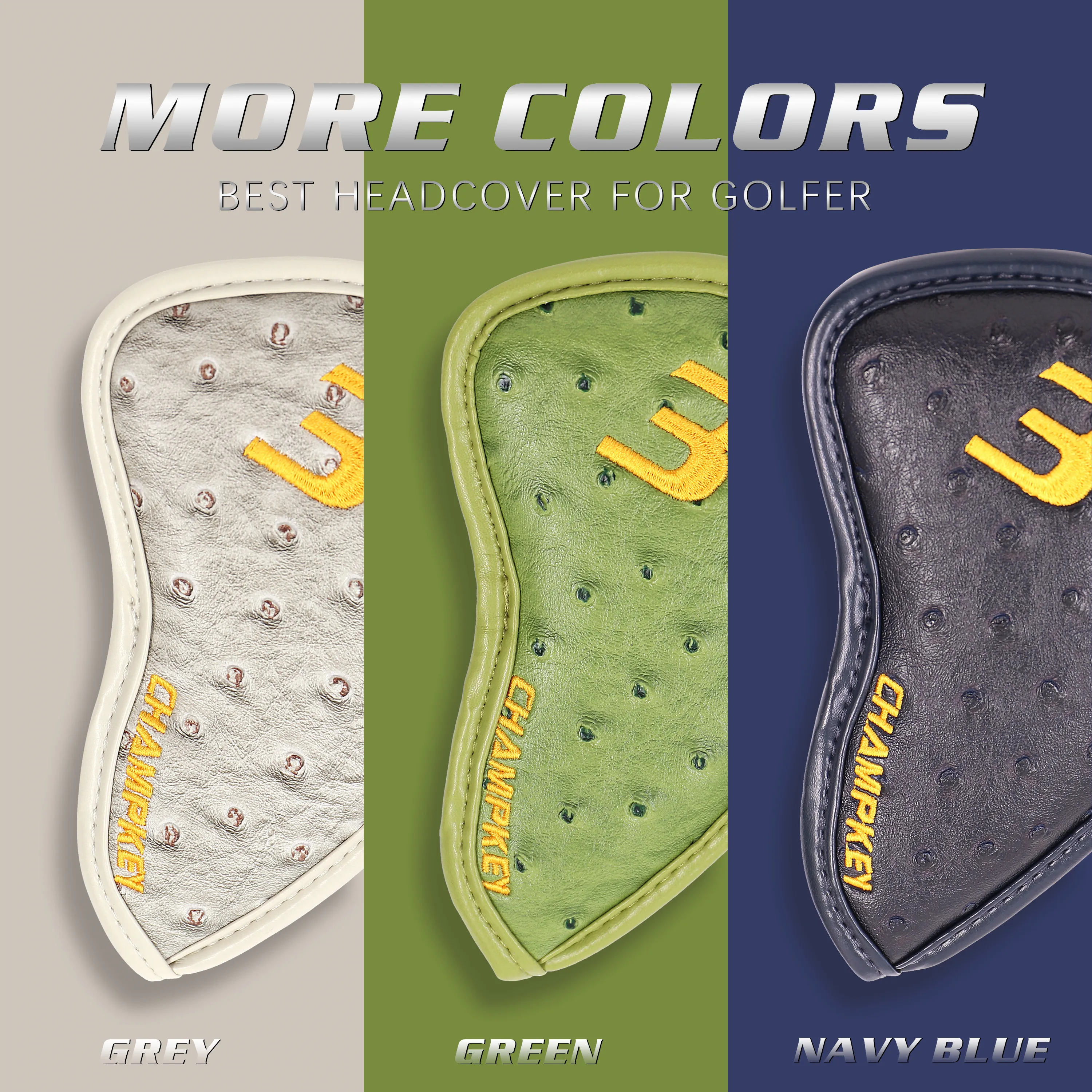 Новый Champkey 12 шт. клюшек для гольфа крышка головной убор повязки на голову 3 цвета