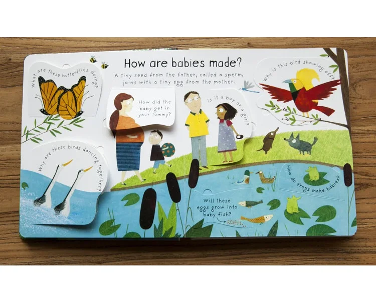 Образовательная 3d-книжка Usborne с изображениями на английском языке | Канцтовары