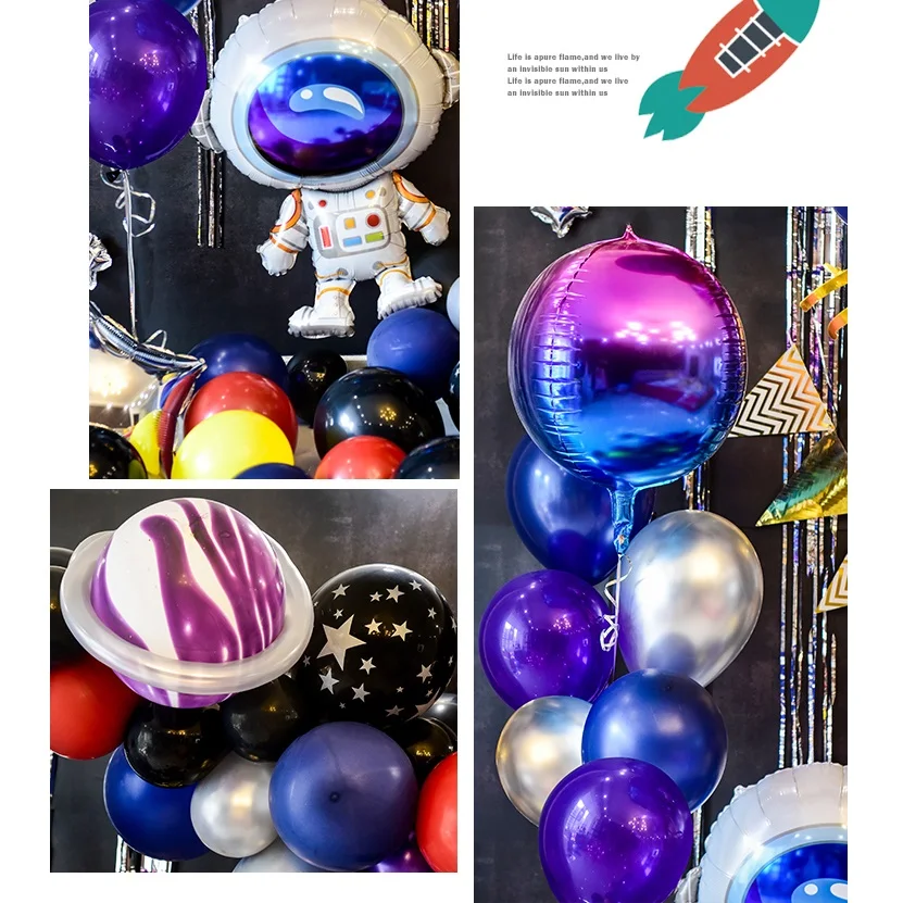 Набор воздушных шаров в виде астронавта праздничные украшения для дня рождения