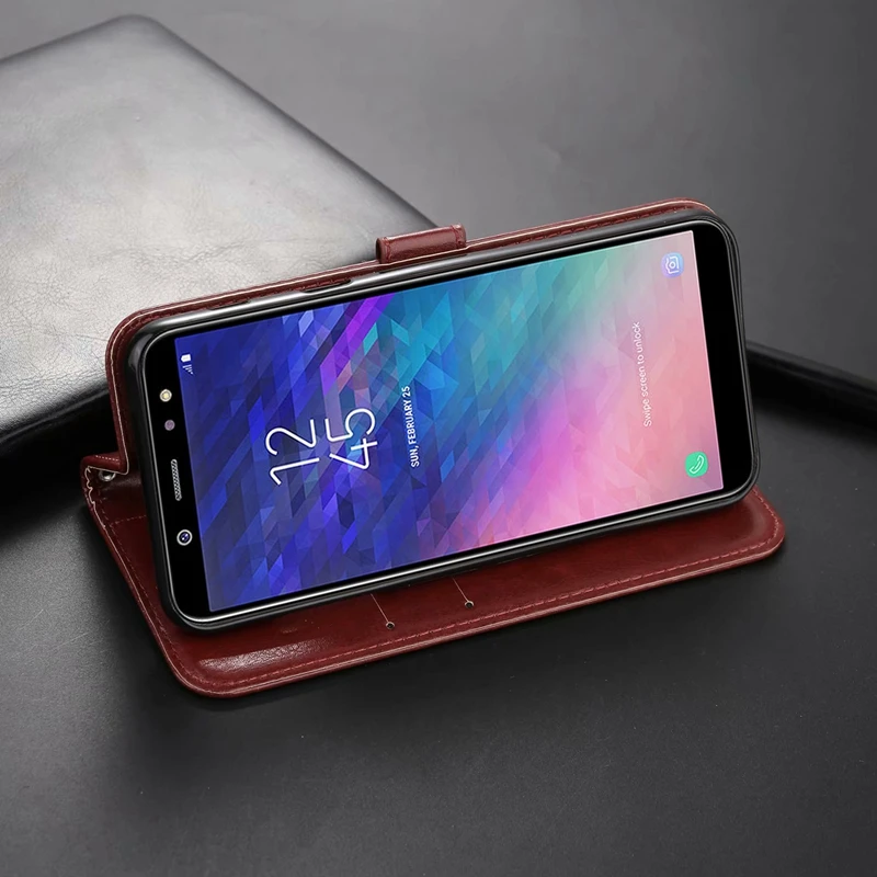 Кожаный чехол-кошелек для Samsung Galaxy M20 M10 M30 A6 A7 A8 Plus 2018 A6Plus A3 A5 2016 2017 A520 A510 Флип