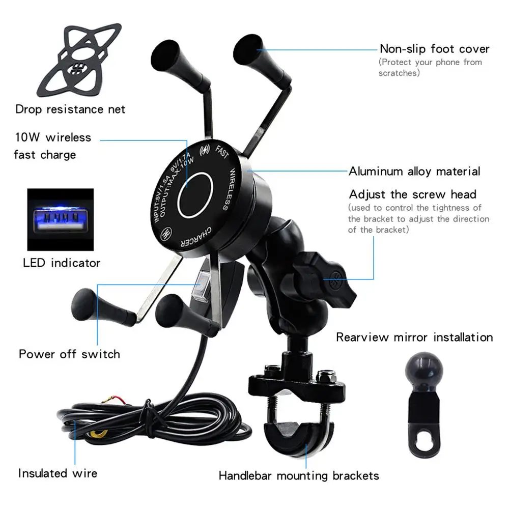 

12 QC3.0 USB Qi