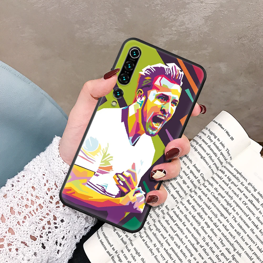 

Harry Kane football star Phone Case For Xiaomi Mi Note 10 A3 9 MAX 3 A2 8 9 Lite Pro Ultra black Funda Fashion Cell 3D Prime Tpu