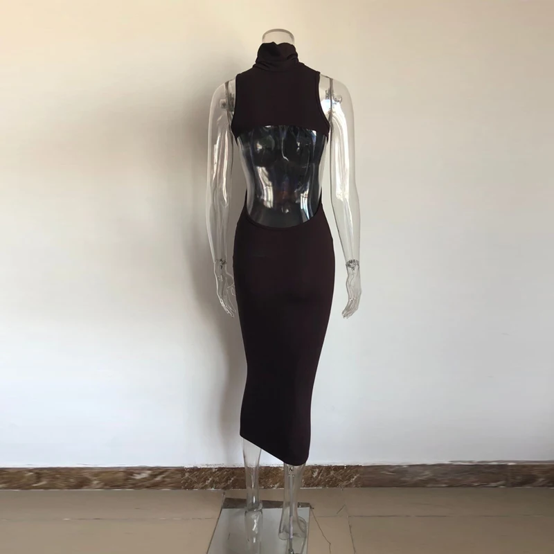 KGFIGU vestidos de verano летнее голубое длинное платье макси с высокой горловиной, облегающее платье, женская ночная рубашка для вечеринки