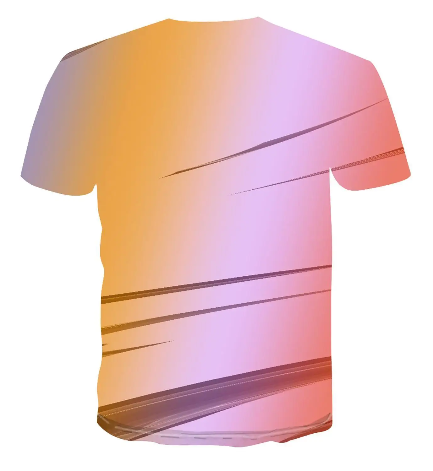 

New 3d Color Printing T -Shirt Casual Summer Style Fashion Printing Short -Sleeved T -Shirt Men 'S Shirt Art Street