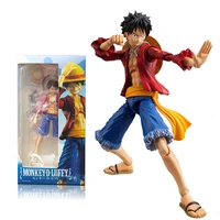 anime one piece character luffy figure movable replaceable parts toy model luffy figure showcase action figuine pvc material