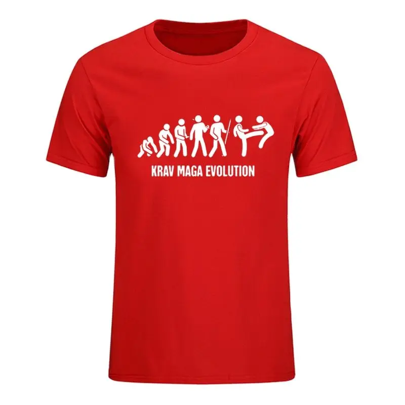Крав Израиля боевые искусства Эволюция футболка для мужчин идеальный смешно хит