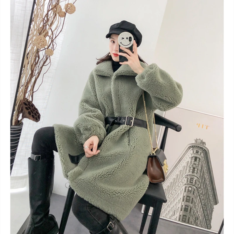 

2020 winter new large-particle sheep shearing fur one-piece fur coat loose and comfortable high-end cashmere women's jacket
