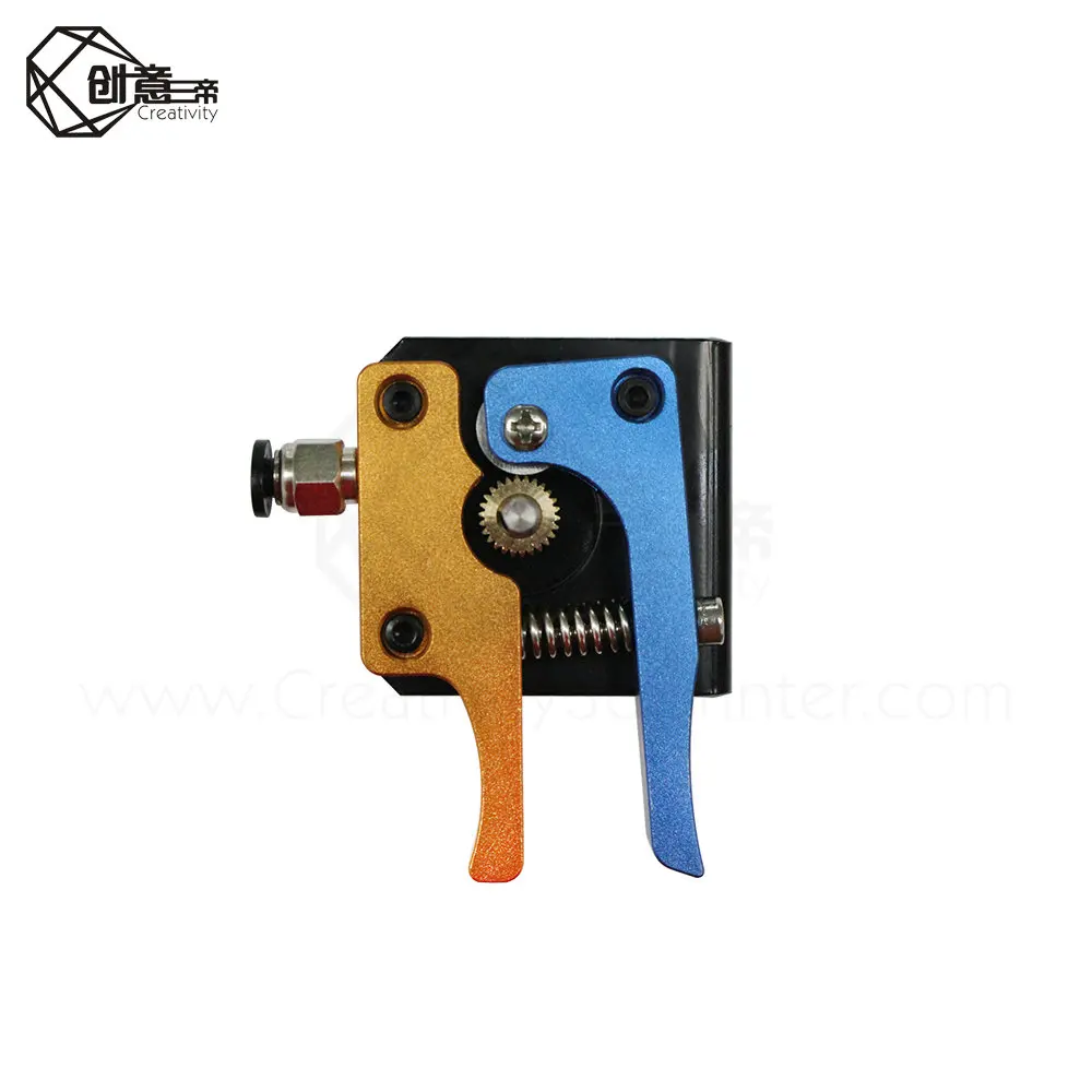 Прямой экструдер Glod Blue MK8 Bowden полностью металлический алюминиевый с