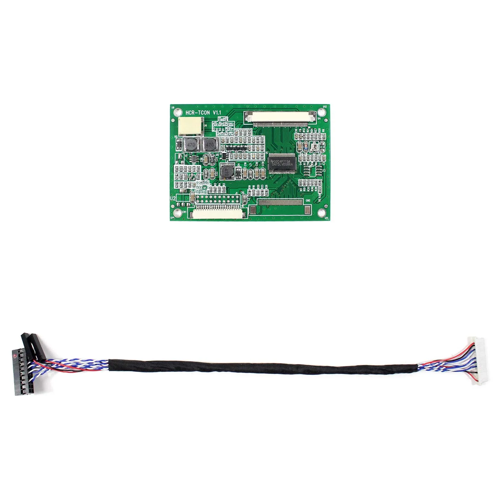 Плата преобразователя для AT065TN14 AT070TN92 AT080TN52 AT090TN10 LVDS TTL бесплатная доставка -