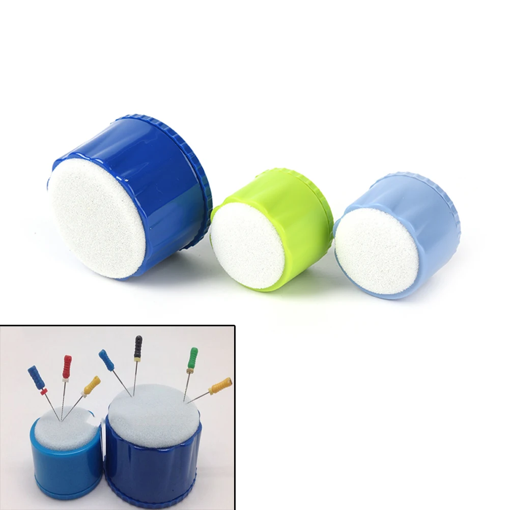 

1PC S/L Autoclavable Dental Equipment Round Stand Cleaning Foam File Drills Block Holder Wtih Sponge Dentist Lab Products