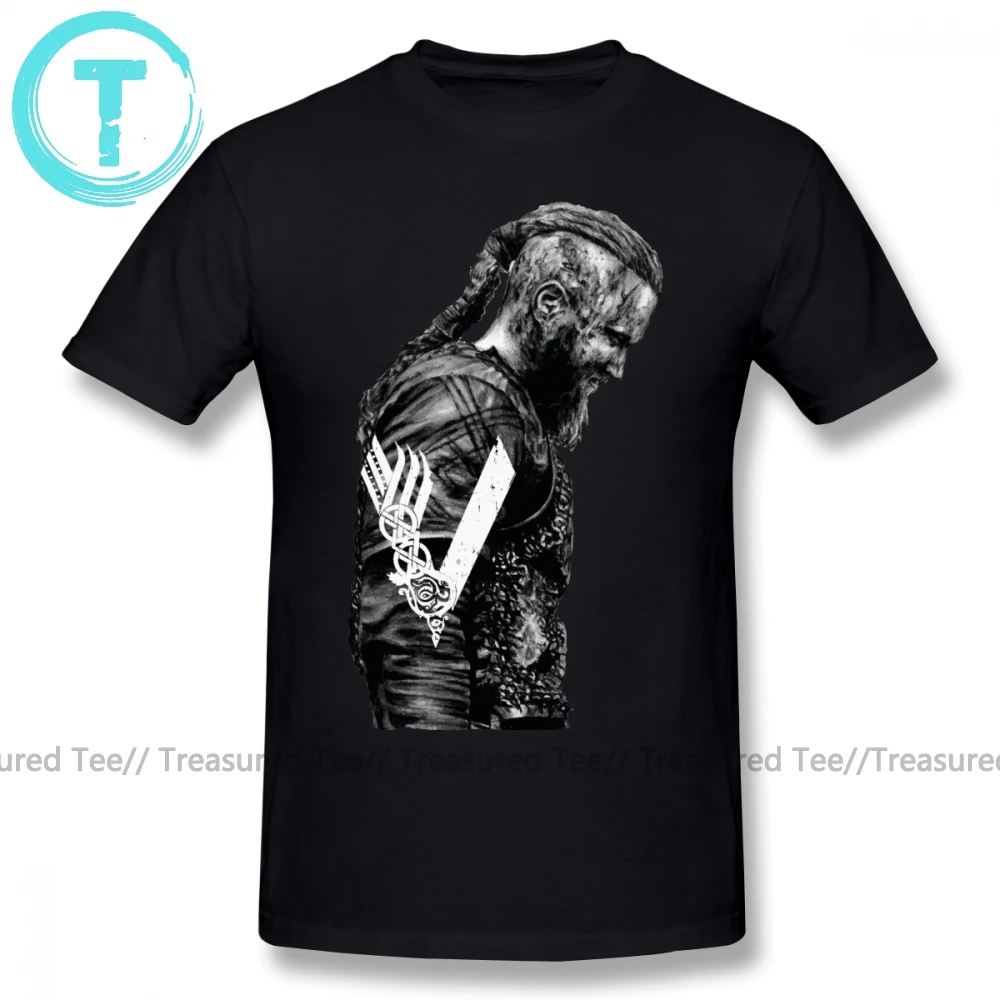 Футболка Ragnar Lothbrok футболка KING RAGNAR LOTHBROK VIKINGS 100 хлопок Мужская с принтом