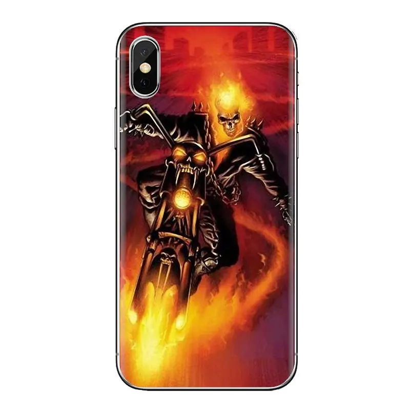 Transparent Soft Cover Bag For Xiaomi Mi3 Samsung A10 A30 A40 A50 A60 A70 Galaxy S2 Note 2 Grand Core Prime Ghost Rider fire car |