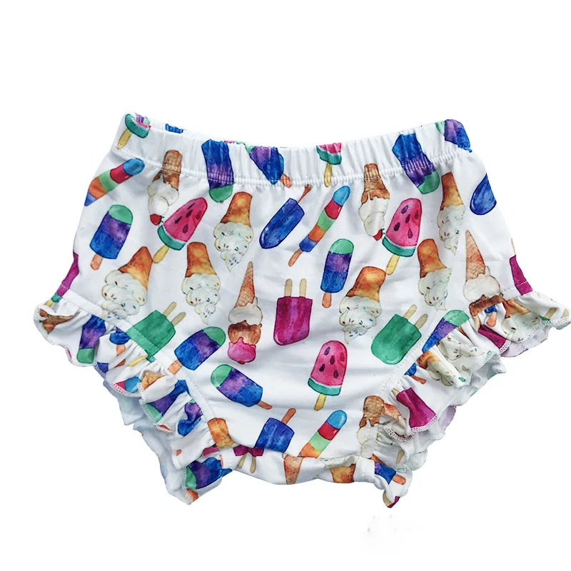 Baby Cotton Ruffle Shorts Lucky Child Flora Bloomers Children Diaper Cover Newborn Flower Short Pant Girls Clothes | Детская одежда и