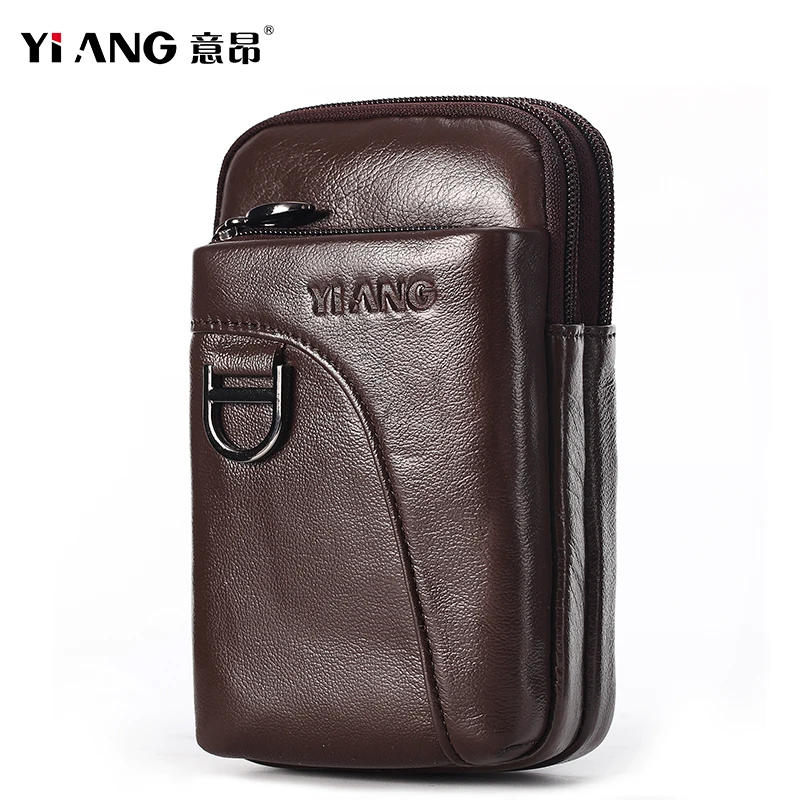 Водонепроницаемые Поясные Сумки из натуральной кожи для мужчин маленький