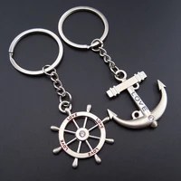 hello miss new keychain leisure anchor rudder metal keychain pendant clothing accessories fashion neutral keychain ring