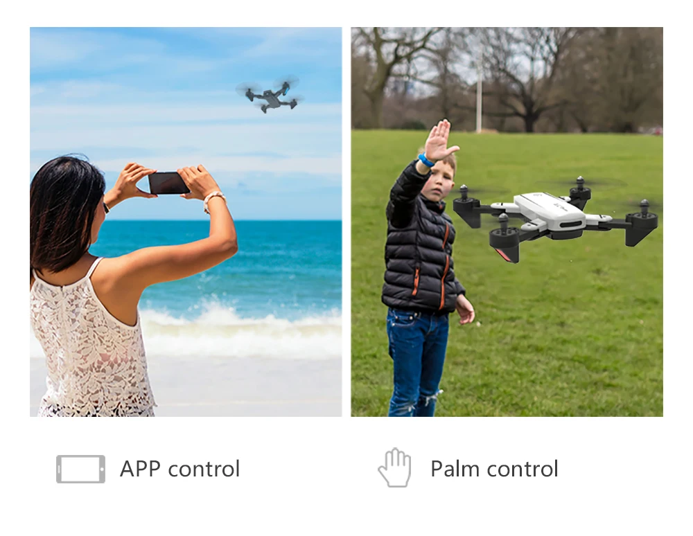 Mini Folding Unmanned Aerial Vehicle WIFI Drone With Camera HD 4K/1080P/720P FPV RTF Remote Control Helicopter RC Quadcopter Toy
