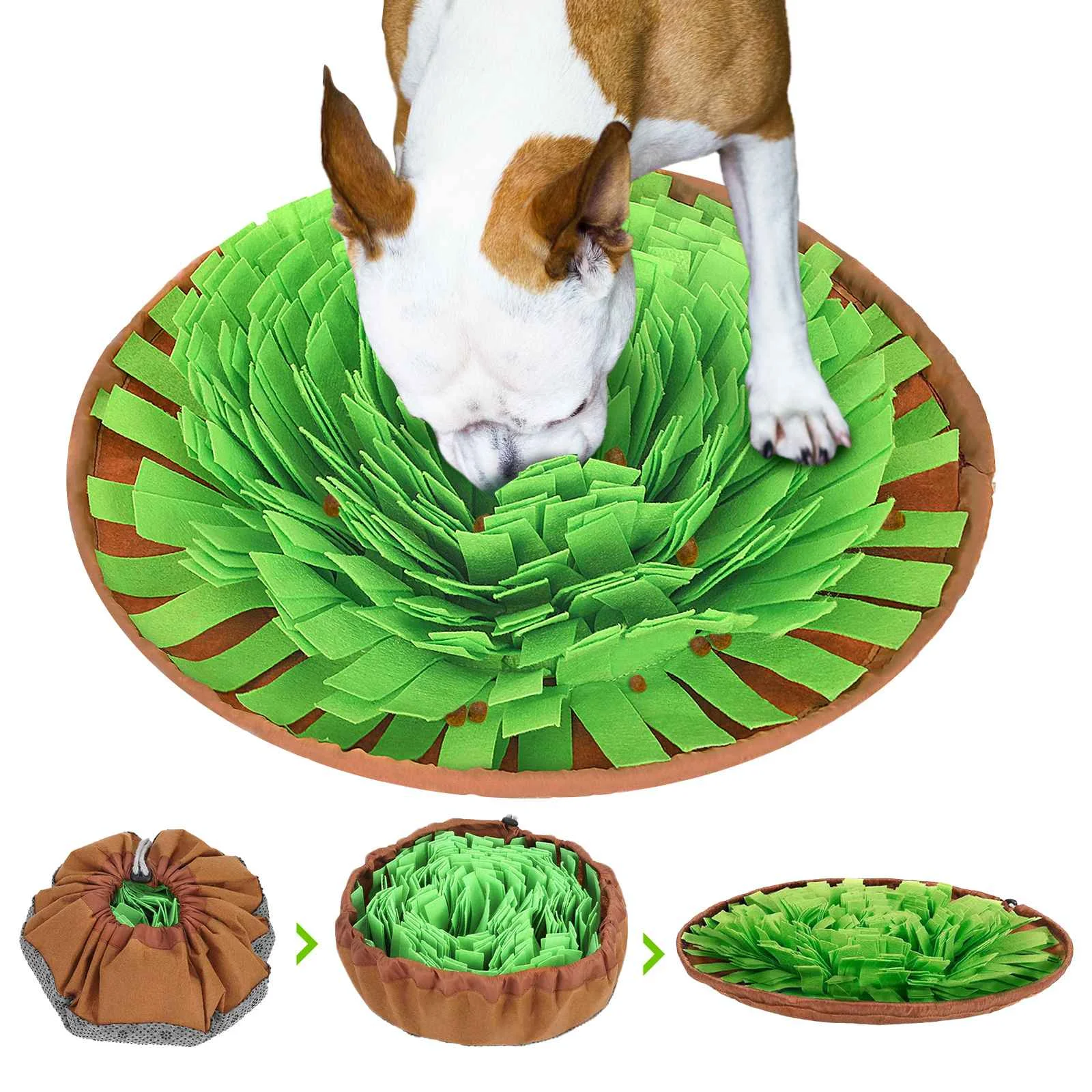 

Dog Toys Increase IQ Snuffle Mat Slow Dispensing Feeder Pet mat Puzzle Puppy Training Games Feeding Food Intelligence dog Toy