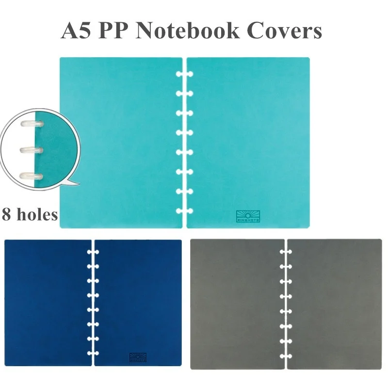A5 Обложки для ноутбуков с 8 отверстиями грибов ежедневного ежедневника DIY