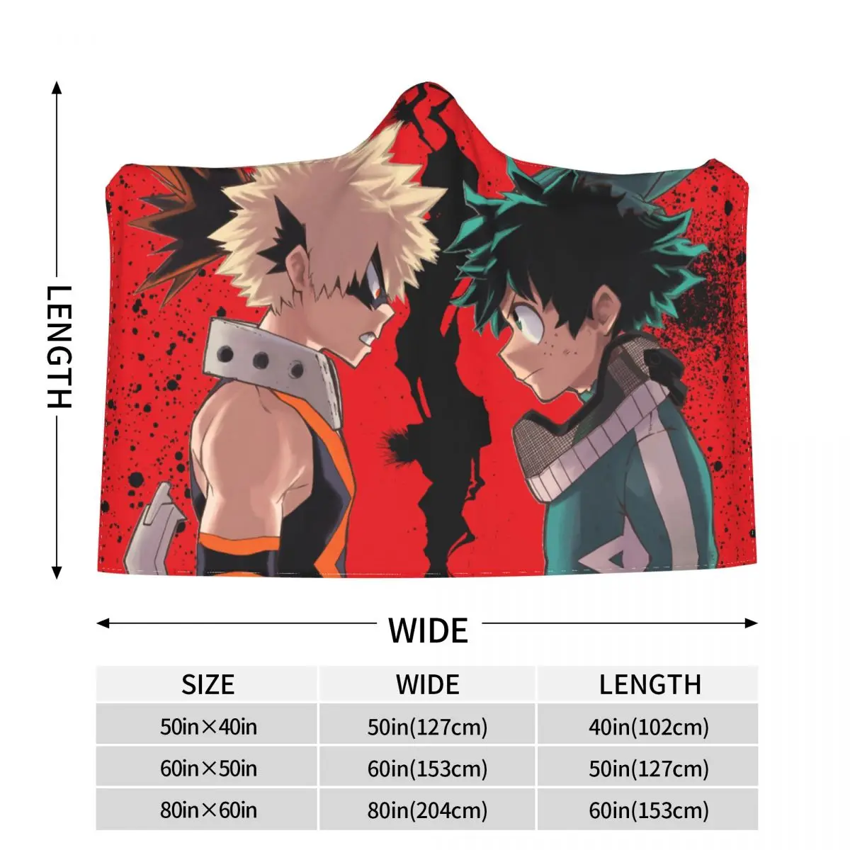 

My hero academiaFlannel Multi-size air-conditioning blanket, warm blanket, suitable for all seasons