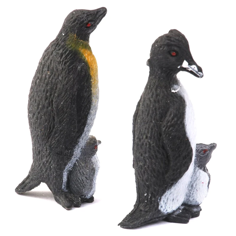 

Plastic Penguin Ocean Animal Toy Model Gift 8pcs Black + White
