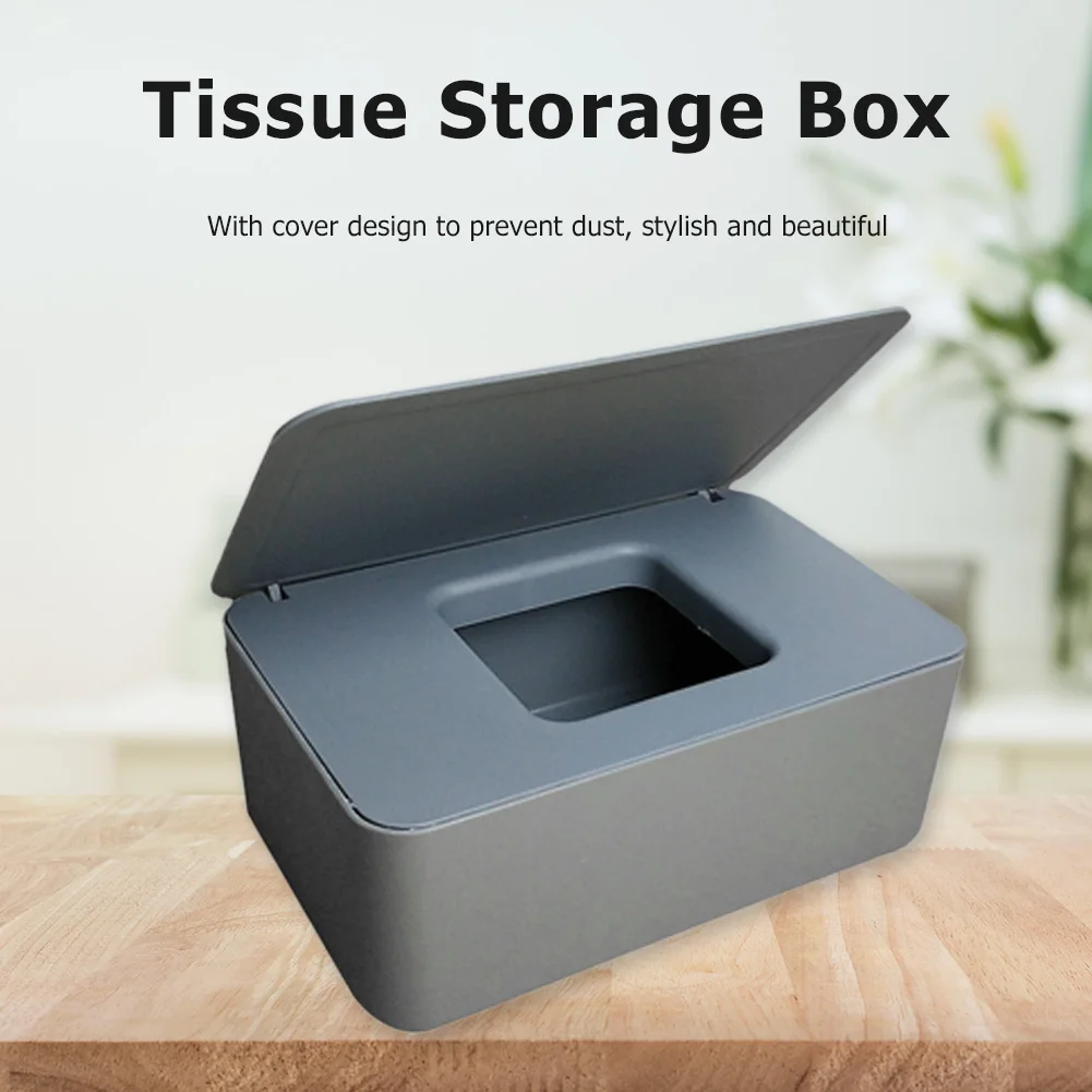 Пластиковый ящик для хранения салфеток диспенсер влажных пылезащитный домашний