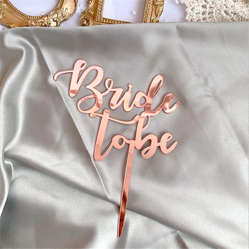 Свадебные акриловые украшения для торта Bride To Be инструменты свадебных тортов на