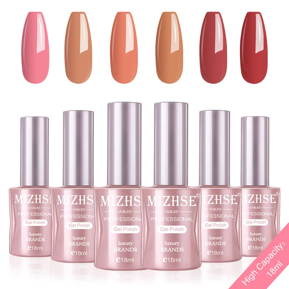 P02 MIZHSE Гель-лак набор УФ-наконечники Vernis Полупостоянный Гель-лак лаковое гелевое покрытие для ногтей длительный Чистый Цвет Гель-лак подарочная коробка - Цвет: P02