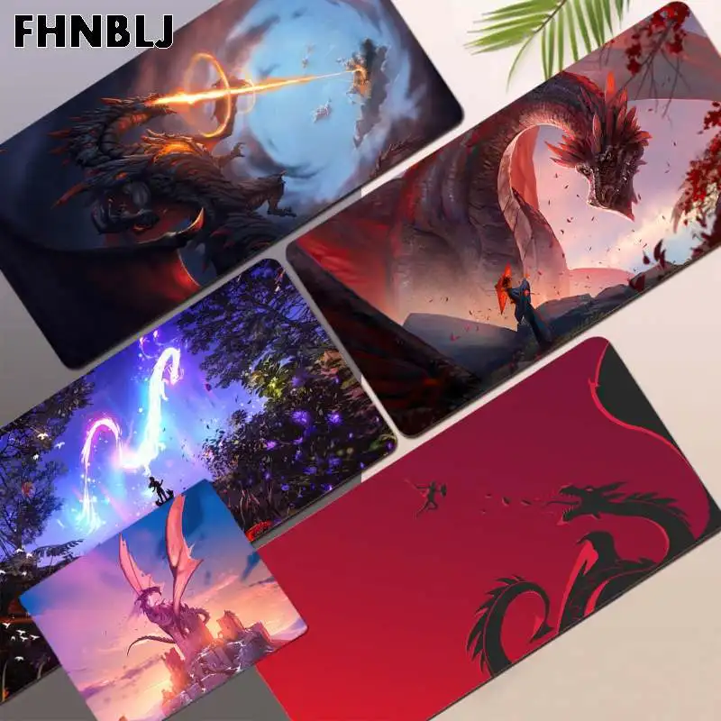 

FHNBLJ Dragon Animal Vintage Cool Mouse Pad Super Creative INS Tide Large Game Size for Game Player Desktop PC Computer Laptop