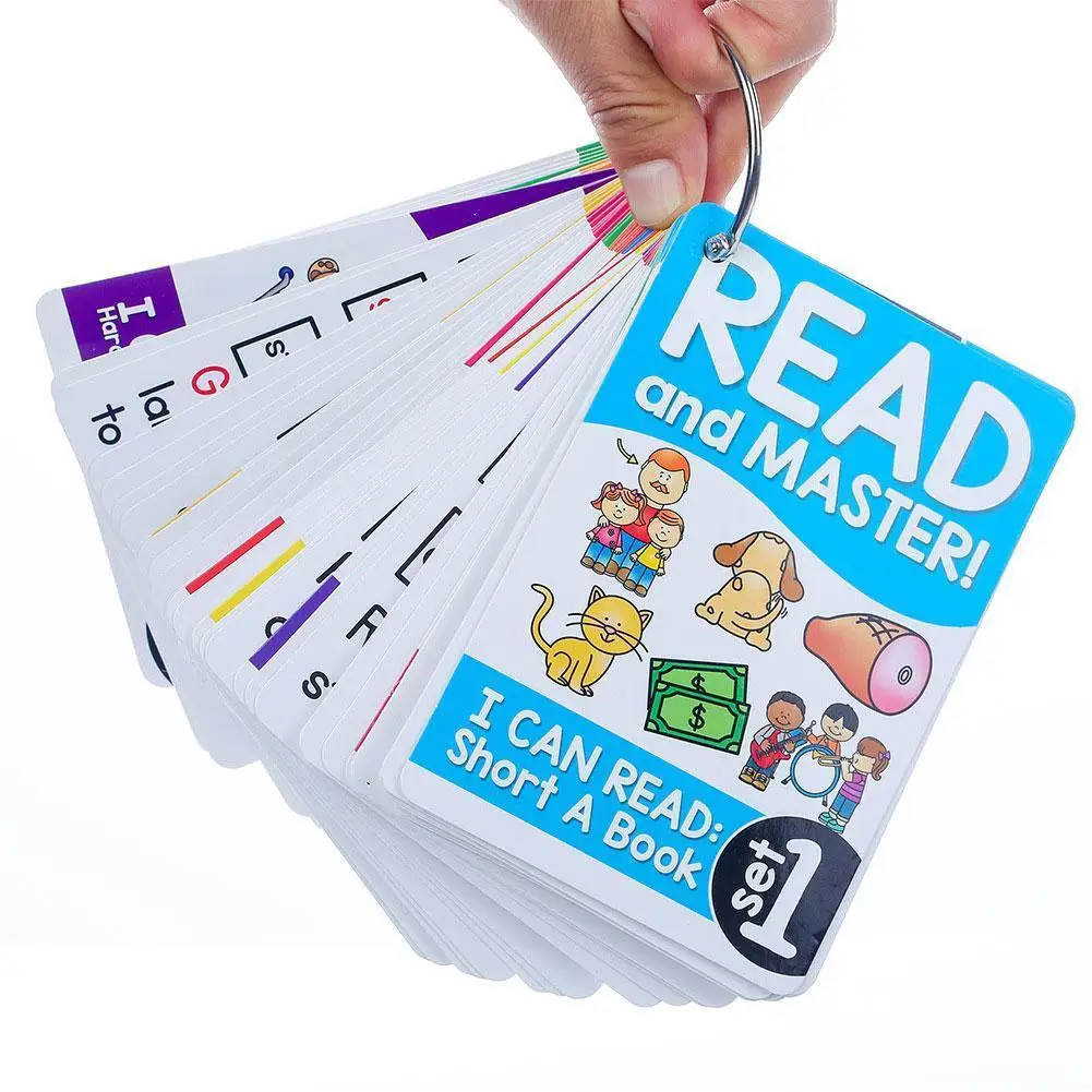 

112 Sets Of Phonics English Phonics Cards Early Learning Flash Cards Early Education Cognitive Learning Tool Kindergarten