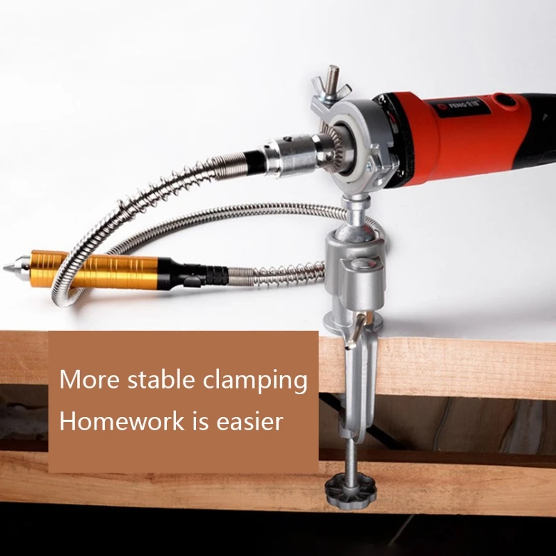 

7XEA Multifunctional Grinding Electric Drill Accessories 360 Degree Bench Vises Clamp Universal Electric Drill Stand