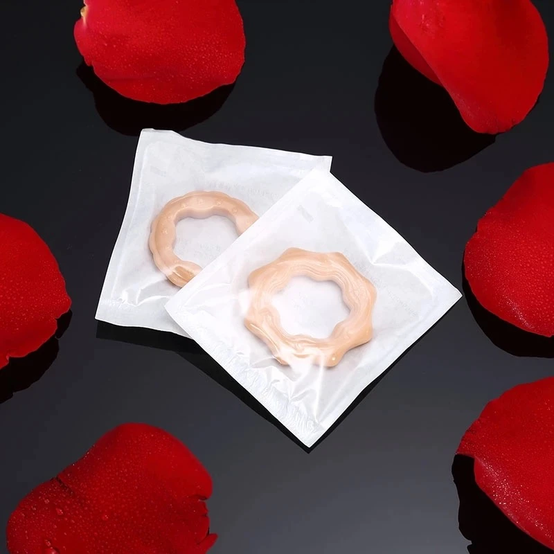 Секс магазин кольцо для пениса с задержкой времени многоразовое мужского шипами