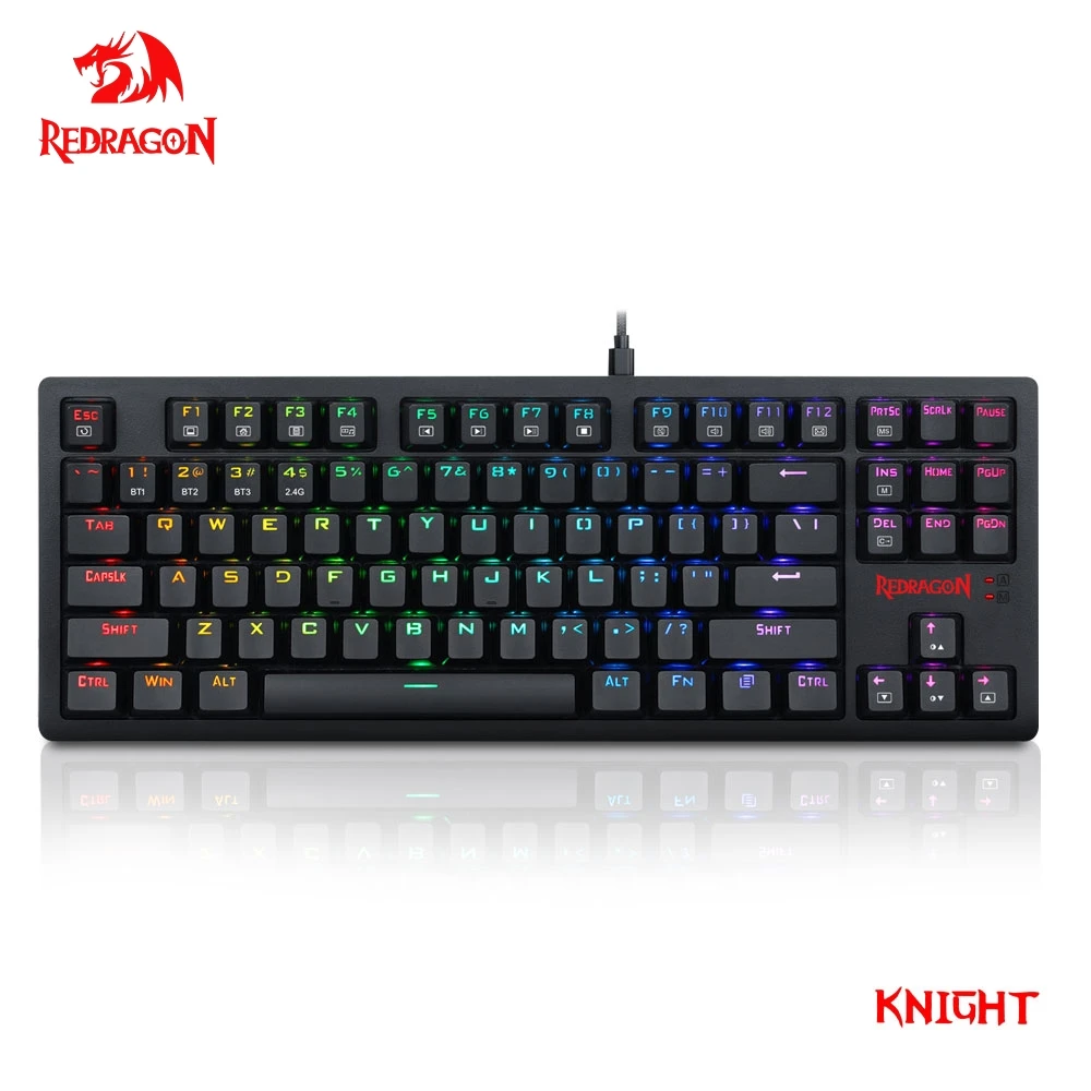Redragon Knight K598 KNS RGB USB Механическая игровая клавиатура 2 4G беспроводной двойной режим