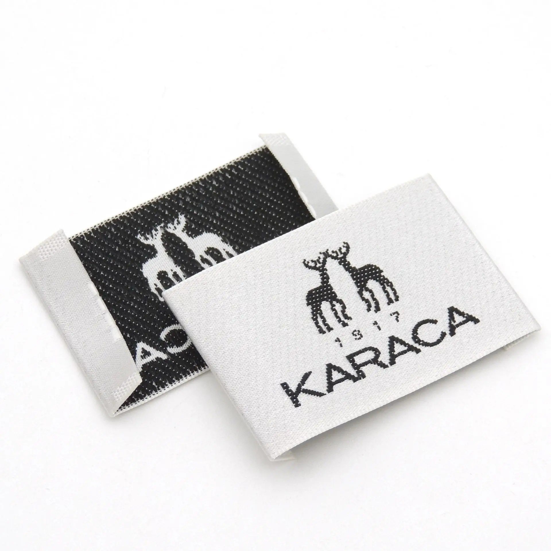 

Customized Fabric sewing Clothing Labels For Garment Brand Logo Woven Label With Personalized Name Clothes Tags