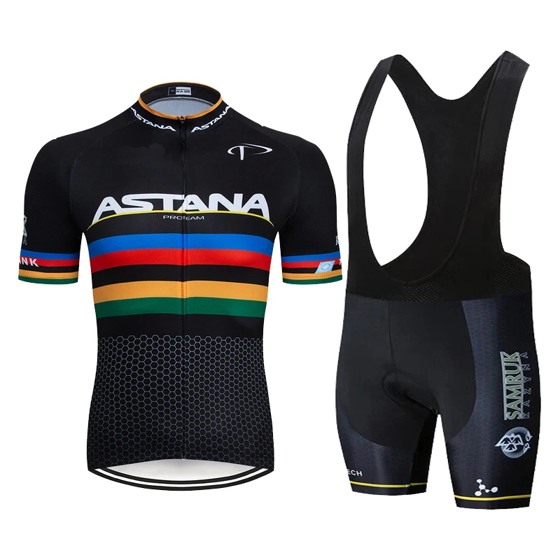 2021 велосипедная команда ASTANA Pro с коротким рукавом Maillot Ciclismo мужские комплекты