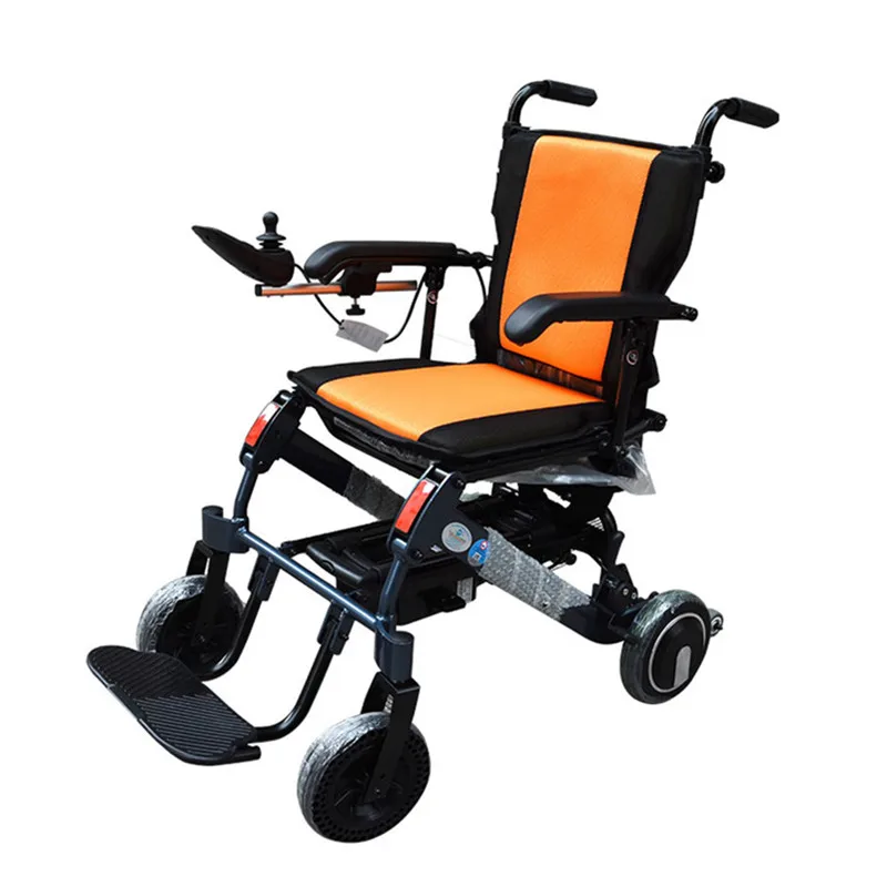 

Free Shipping Electric Wheelchairs New Design Travelling Portable Small Electric Wheelchair For Disabled People Super Light