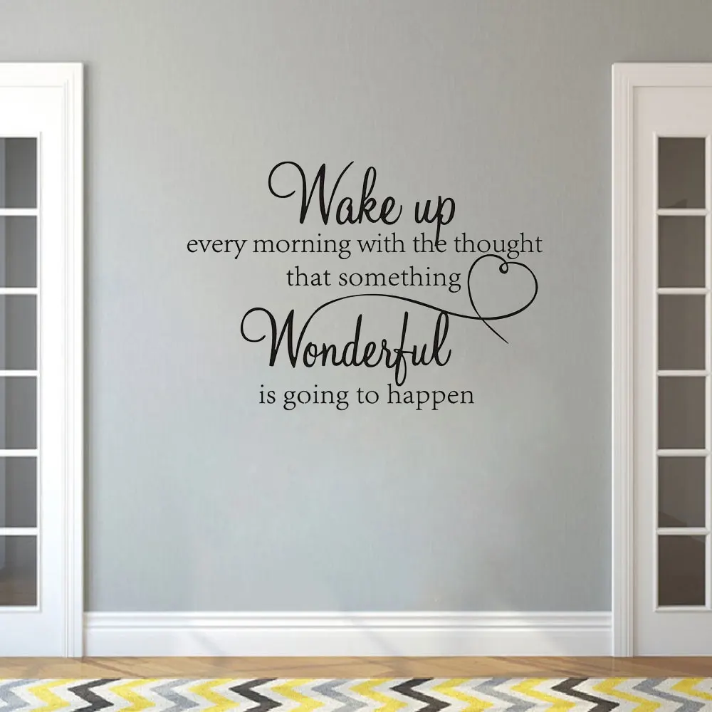 Наклейка на стену «прекрасно происходит» для девочек, детской спальни, гостиной, наклейки на стену, плакат CX187 Наклейка на стену «прекрасно происходит» для девочек, детской спальни, гостиной, наклейки на стену, плакат CX187