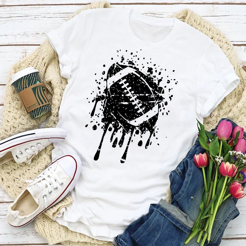 Женская графическая бейсбольная Футболка с коротким рукавом летняя футболка