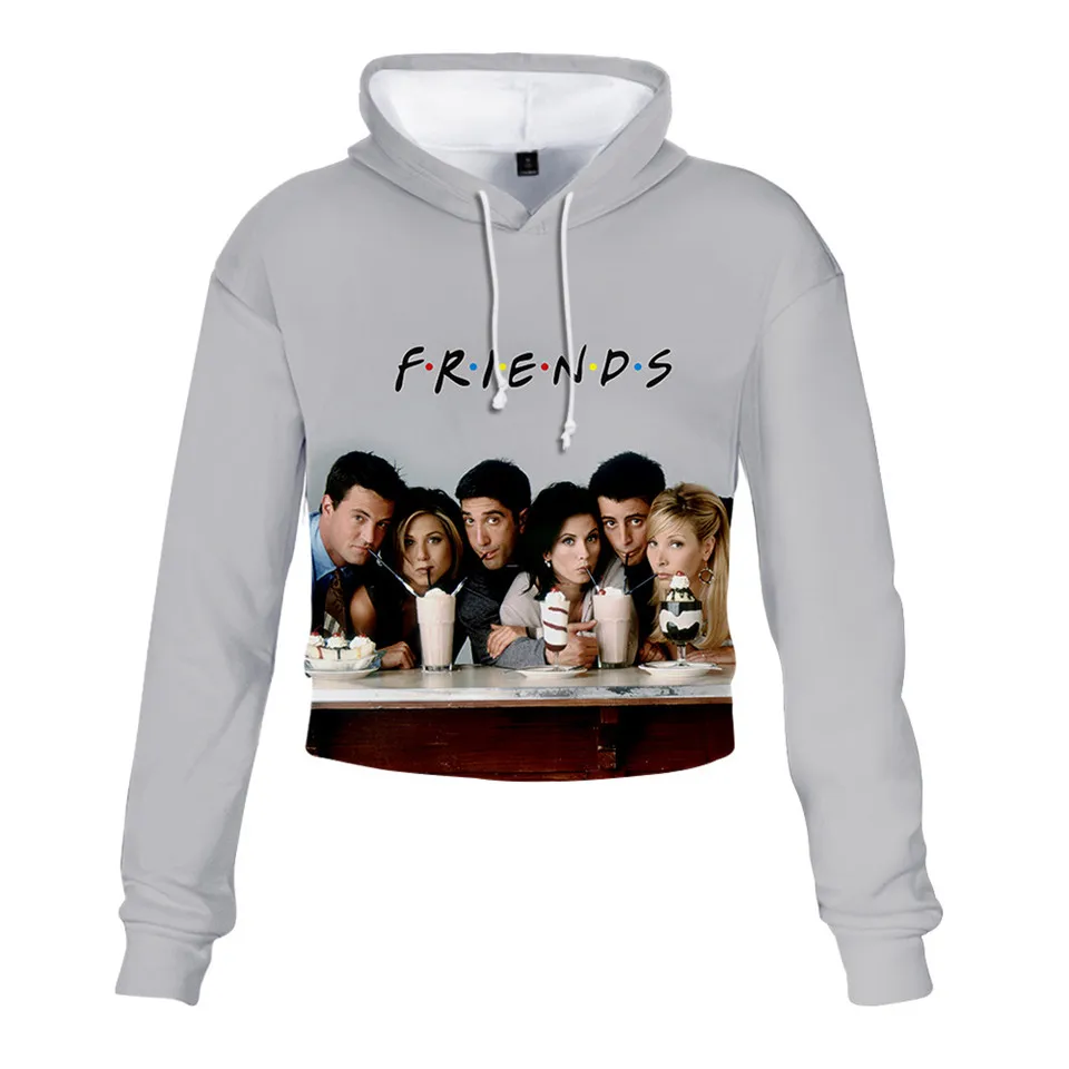 США Классический сериал друзья 3d укороченная Толстовка для мужчин женщин