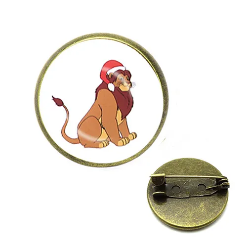 Милый Лев эмалированные булавки Pumbaa Броши для женщин и мужчин нагрудные рюкзак