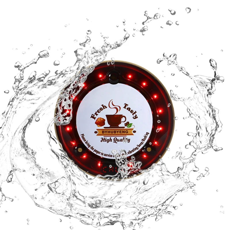 Full Waterproof гостевой Вибрационный беспроводной пейджер с FM-радио для ресторана кафе