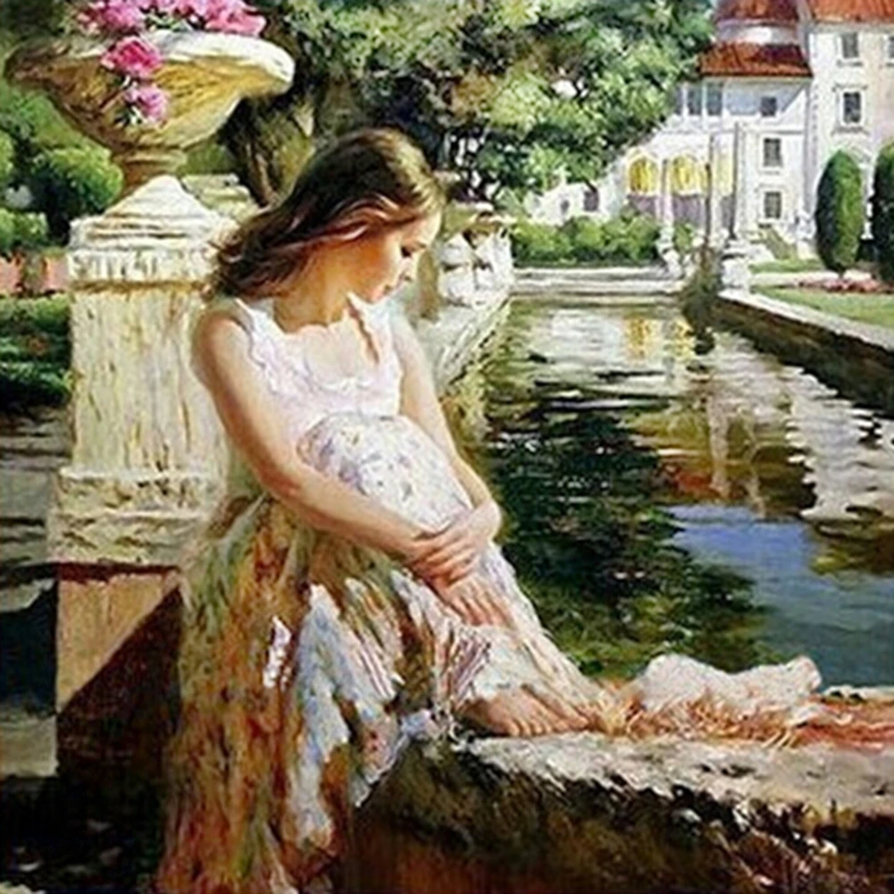 Полный, 5D, сделай сам, алмазная живопись, красота, девушка, алмазная вышивка, рукоделие, круглые стразы, мозаика, вышивка крестом, украшение, рукоделие