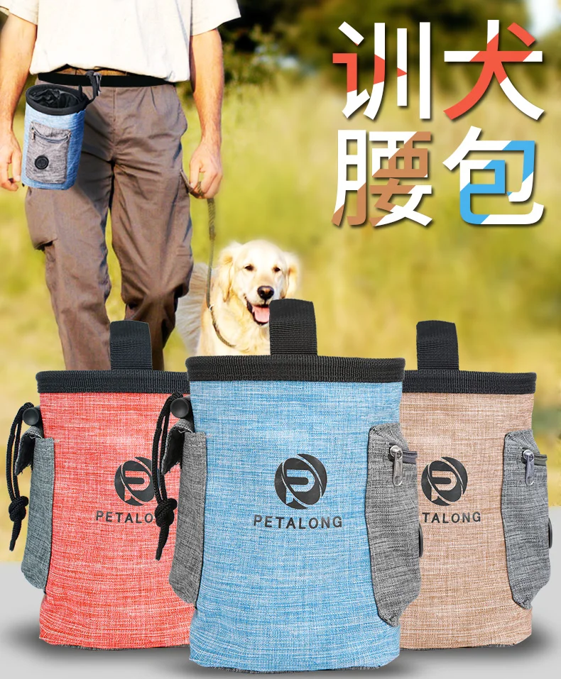 

Portable Dog Outdoor Training Treat Bags Pet Feed Pocket Pouch Puppy Snack perros productos Bag Training Behaviour Aids JJ60GXL