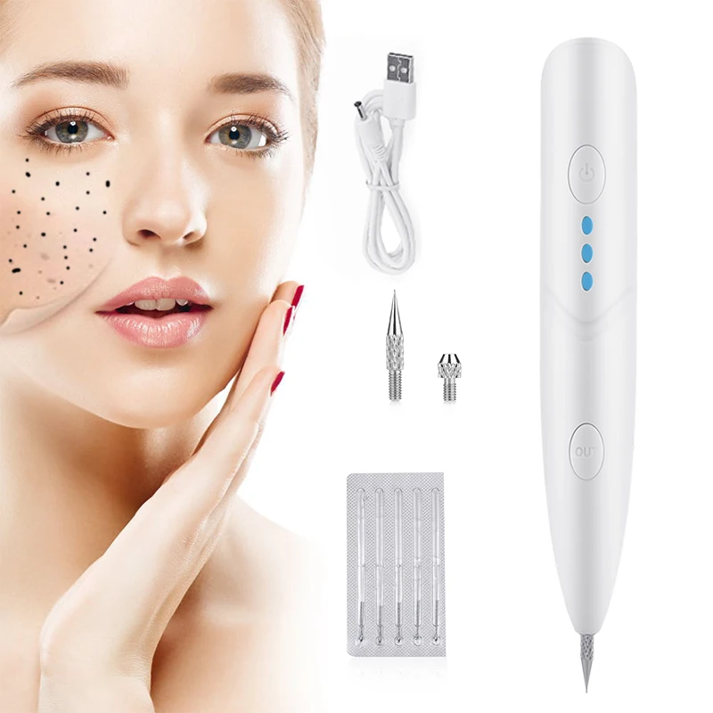 

Electric Plasma Freckle Mole Remover Pen Wart Tattoo Remover Machine Skin Tag Black Dot Removal Pore Cleaner Skin Care Tools