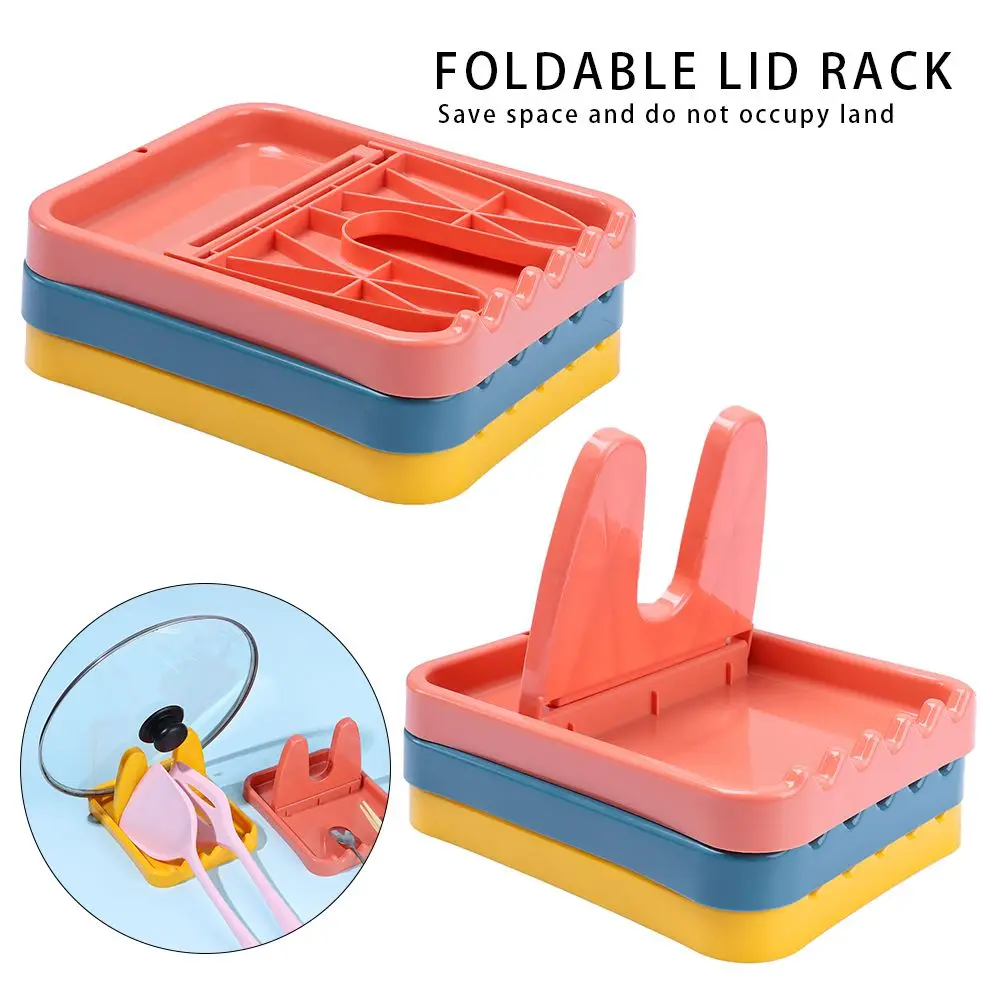 

Multifunctional Collapsible Drain Rack Pot Cover Chopsticks Soup Spoon Rack Cutlery Storage Non-Slip Kitchen Accessories