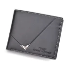 Кошелек мужской ZOVYVOL, короткий, деловой, однотонный, с несколькими отделениями для карт, для мужчин, кожаный, 2020
