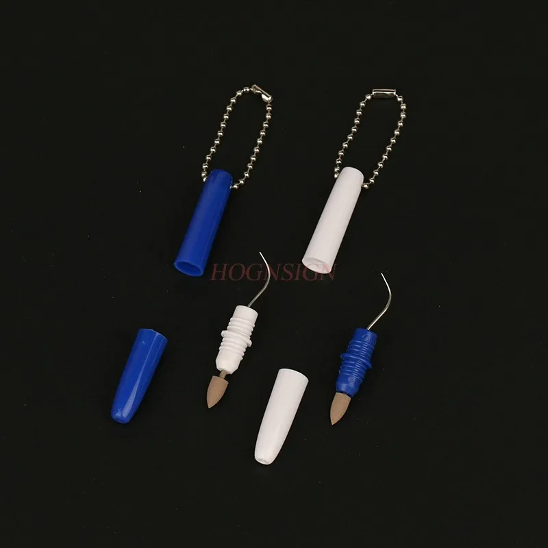 Портативный клетчатый крючок для чистки металлическая зубочистка артефакт