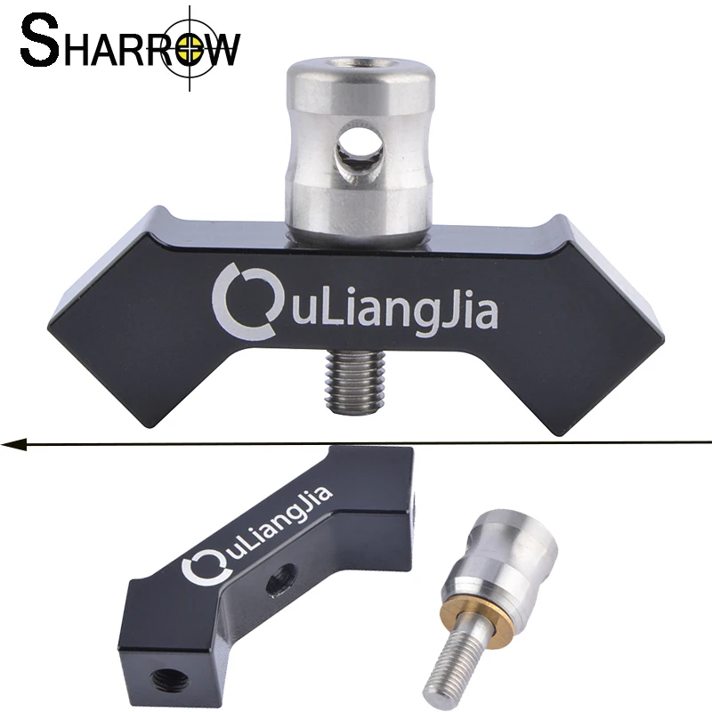 

1pc Archery Quick Release Aluminum Alloy V Bar 40 Degree with Connecting Bolt All Aluminum Lightweight Structure for Recurve Bow