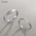 Женское кольцо Thaya из серебра 925 пробы с цирконием, ювелирное изделие в стиле рок, элегантный простой подарок