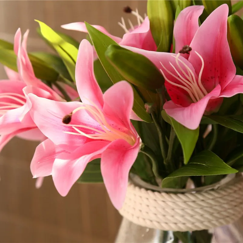 3 головки украшения бабочка Орхидея искусственный фаленопсис латекс орхидеи