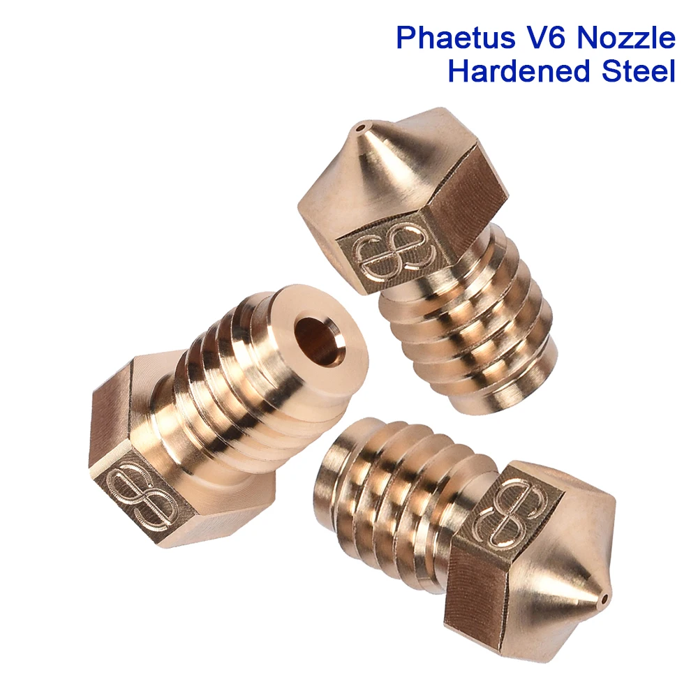 Phaeus латунь V6 сопло 0 2 4 6 8 мм 3D части принтера для Hotend I3 MK3 экструдер нагреватель